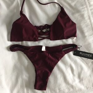 Ruuhee Macramé Brazilian Bikini L